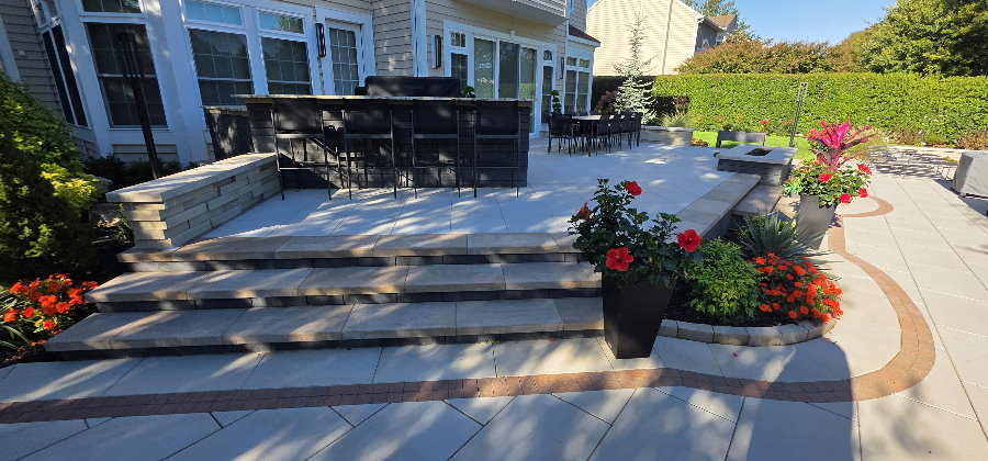 Raise Patio with fire pit